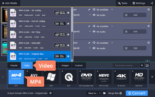 An Easy Way To Convert Mov To Mp4 Mp4 To Mov Movavi