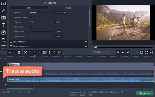 Modificare la velocità audio Provate un programma per vedere video a rallentatore