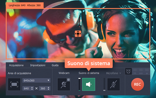 Impostare il registratore di Movavi Scoprite come scaricare canzoni da Spotify con due clic