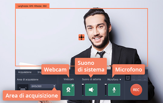 Avviare Movavi Screen Recorder Scoprite come registrare lo schermo del PC con due clic