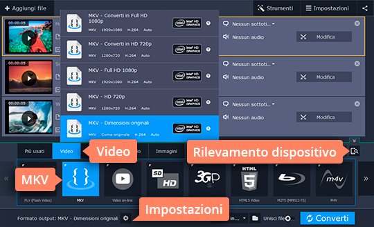 Scegliere le impostazioni Convertite i video da MKV a DVD senza perdere qualità