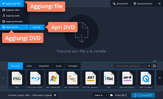 Aprire il programma Movavi Convertite file MKV in DVD con Movavi