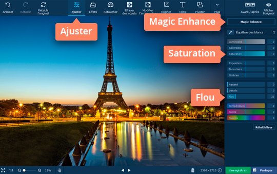 Mettez les filtres et les effets à l'image pour améliorer ses paramètres Changez de couleurs des images avec le logiciel de filtres photo de Movavi