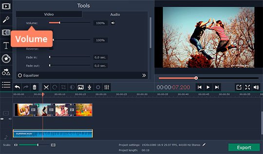 Adjust the audio volume Reduce the audio volume if needed