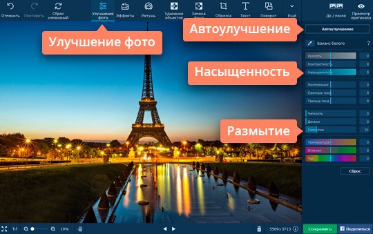 Настроить параметры изображения при помощи инструментов цветокоррекции Создавайте интересные эффекты на фото при помощи настройки параметров изображения