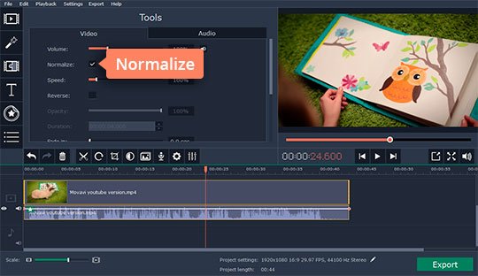 sound normalizer for mp4 movie