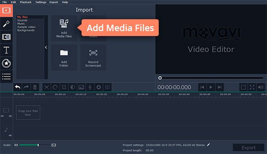 Add files Add media files to normalize video volume