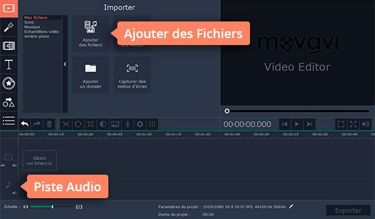 Ouvrez les fichiers pour couper une musique