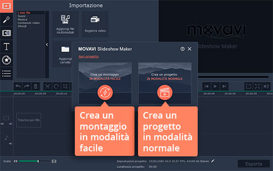 Scegliere una di due modalità di utilizzo Provate un programma per creare presentazioni di foto con musica