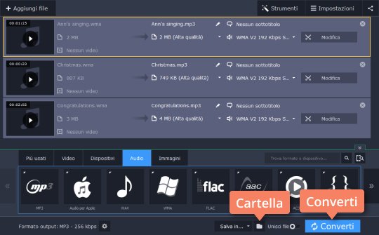 Fare clic su Converti. Scoprite come trasformare WMA in MP3