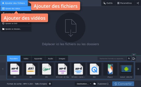 Ouvrir des vidéos MKV dans le logiciel Commencez à convertir MKV en un autre format