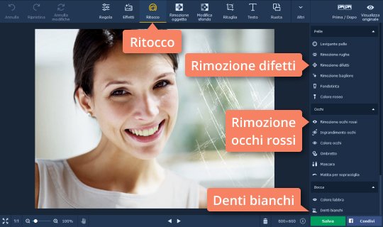 Selezionare gli oggetti da rimuovere Aggiungete effetti e filtri alle vostre foto con il software per ritoccare foto