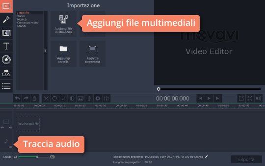 Aggiungere file audio Scopri come tagliare file audio con 2 clic