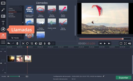 Añadir llamadas para vídeo Aprenda cómo incrustar subtítulos con Movavi