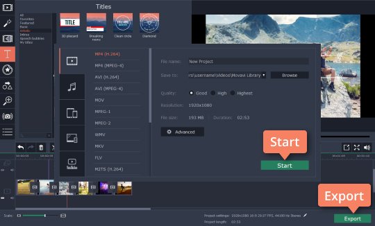 Uložte svou prezentaci Uložte své video z fotek v programu Movavi