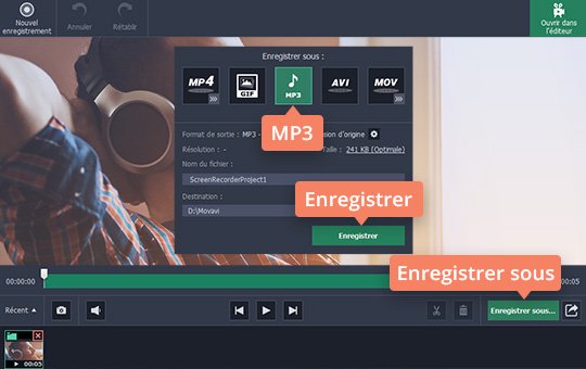 Enregistrez votre audio