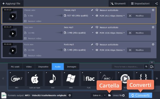 Scegliere la cartella per salvare i file di output Scopri come trasformare MP3 in WAV senza sforzo
