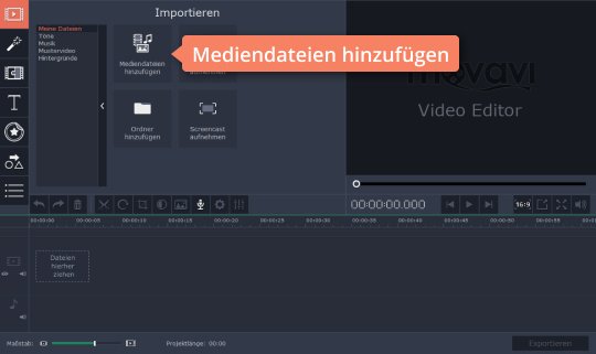 Musik zu Movavi Video Editor hinzufügen Fügen Sie Musik-Dateien hinzu, um das Musikvideo zu erstellen