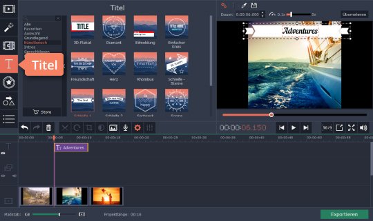 Dem Video einen Namen geben Nennen Sie den Titel des Clips, um Musikvideo selber zu machen