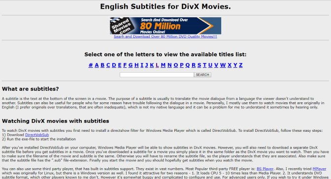 where can i download divx movies for free