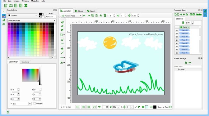 free animation software for mac tupi 2d