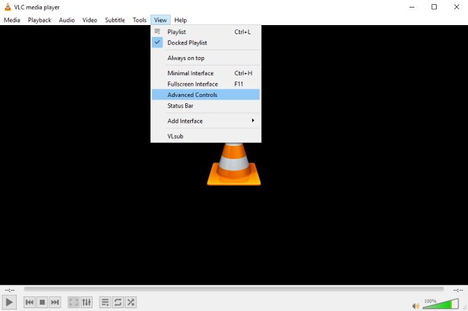 advanced controls for record button on mac vlc