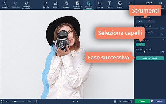 Colorare i bordi Provate il programma per cambiare sfondo alle foto di Movavi