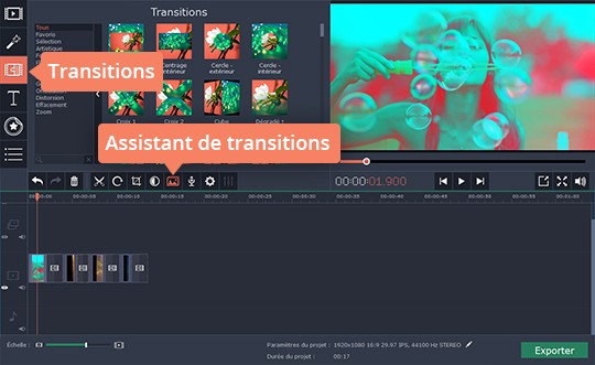 Utilisez le logiciel de l'assemblage vidéo Movavi Video Editor