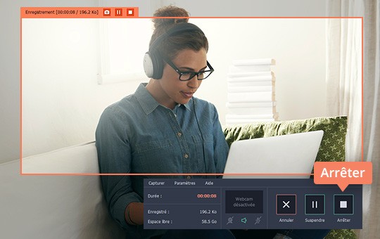 Enregistrez le webcast en utilisant Movavi Screen Recorder