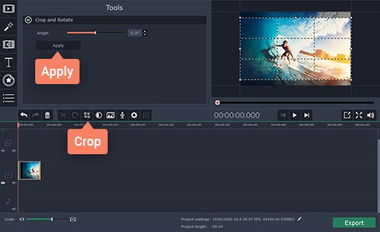 screenflow crop clip