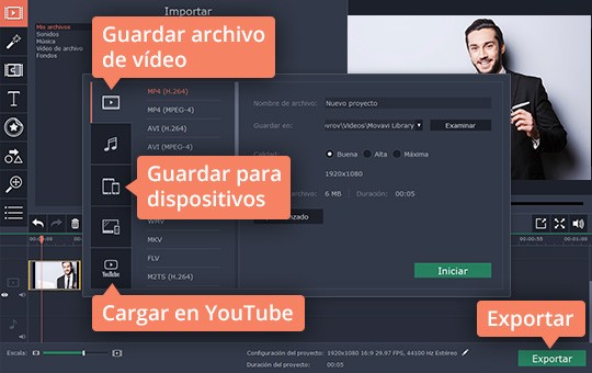 Guardar el tutorial Aprenda cómo crear videotutoriales con el capturador de Movavi