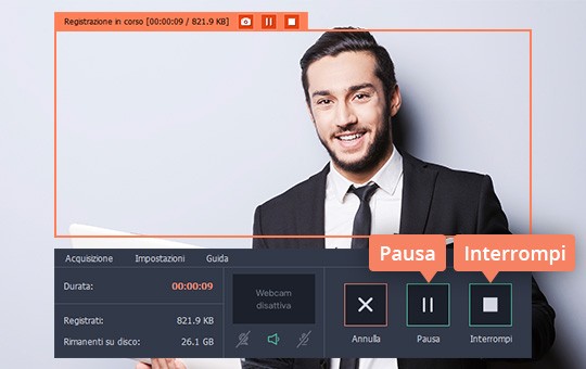 Iniziare ad acquisire il video Scoprite come registrare lo schermo del computer con Movavi