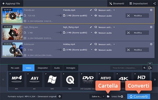 Completare la conversione Aumentate la risoluzione video senza sforzo
