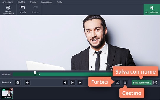 Eliminare il segmento indesiderato Scoprite come riprendere lo schermo del PC con facilità