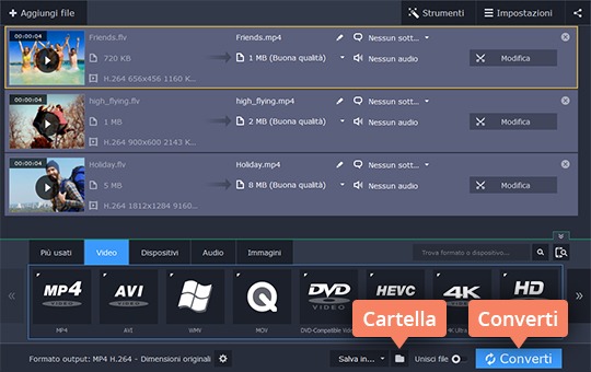 Avviare la conversione dei file FLV Scoprite come trasformare FLV in MP4 in modo facile e veloce