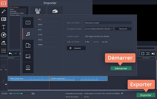 Téléchargez le logiciel pour fusionner plusieurs pistes audio
