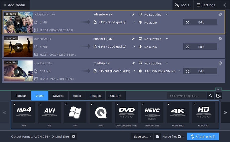 movavi bitrate converter