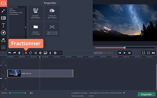 Faites pivoter une vidéo avec Movavi Video Editor