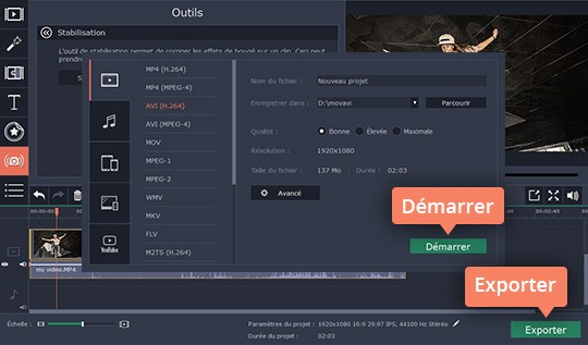 Utilisez le logiciel Movavi Video Editor