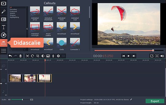 Aggiungere simboli grafici ai video Leggete il tutorial per scoprite come inserire testo in un video