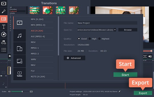 Export the video Export the captured video to the computer or laptop