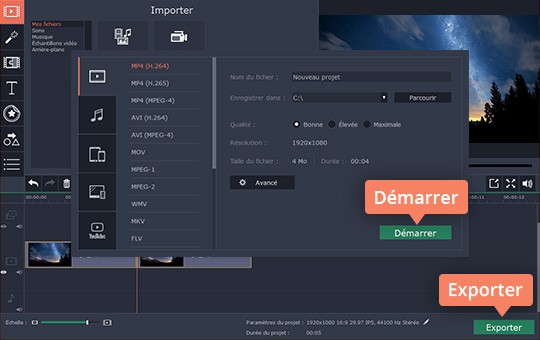 Inversez une vidéo avec le logiciel Movavi Video Editor
