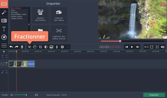 Coupez votre fichier MP4 en plusieurs parties