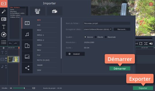 Enregistrez le résultat avec Movavi Video Editor