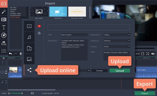 Upload the video with your intro to Youtube Upload your video with the intro to Youtube