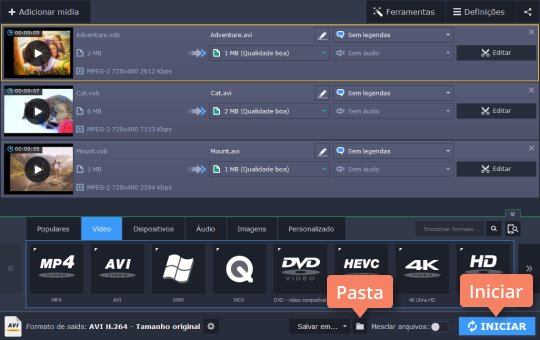 Salvar seu vídeo Ripe DVD para o PC com o Movavi