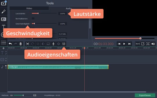 Geschwindigkeit und Lautstärke anpassen Ändern Sie Einstellungen, wenn Sie einen Podcast selber machen wollen