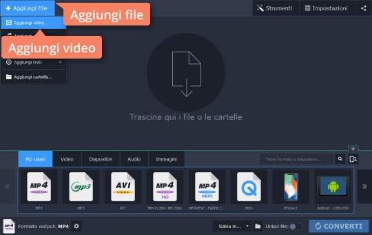 Installare il convertitore video 4k Apri 4k video converter di Movavi