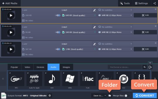 Step 4: Convert AMR to MP3 Step 4 - How to convert AMR to MP3