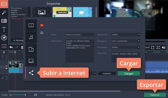 Cargar el vídeo con la introducción a YouTube